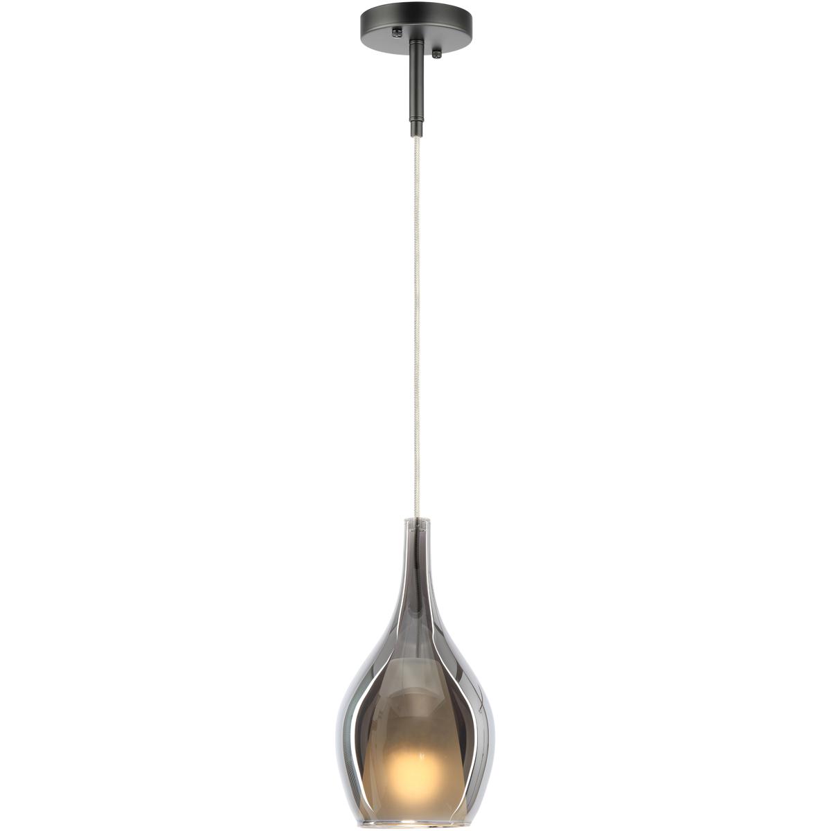 Matteo Lighting C37501MBSM Jericho 1 Light 5.88 inch Matte Black Pendant Ceiling Light