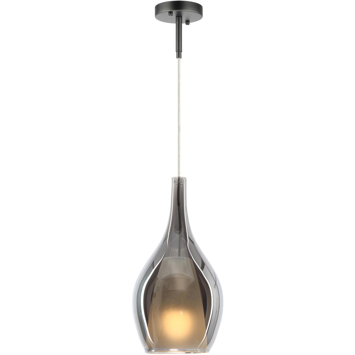 Matteo Lighting C37521MBSM Jericho 1 Light 7.88 inch Matte Black Pendant Ceiling Light