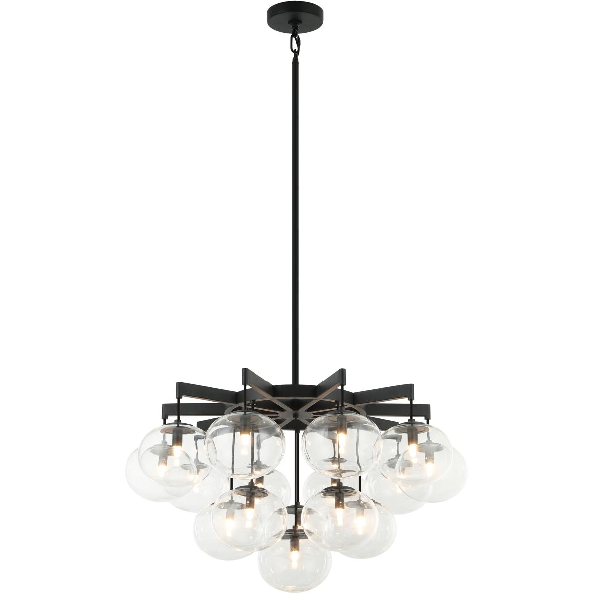 Lighting New York C38116MB Matteo Lighting Bulbus LED 32 inch Matte Black Pendant Ceiling Light C381