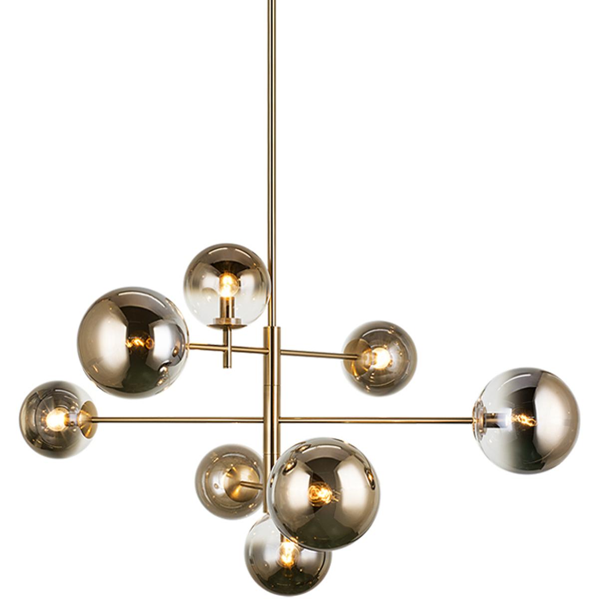Matteo Lighting C70708AGAG Averley 8 Light 32.25 inch Aged Gold Brass Chandelier Ceiling Light