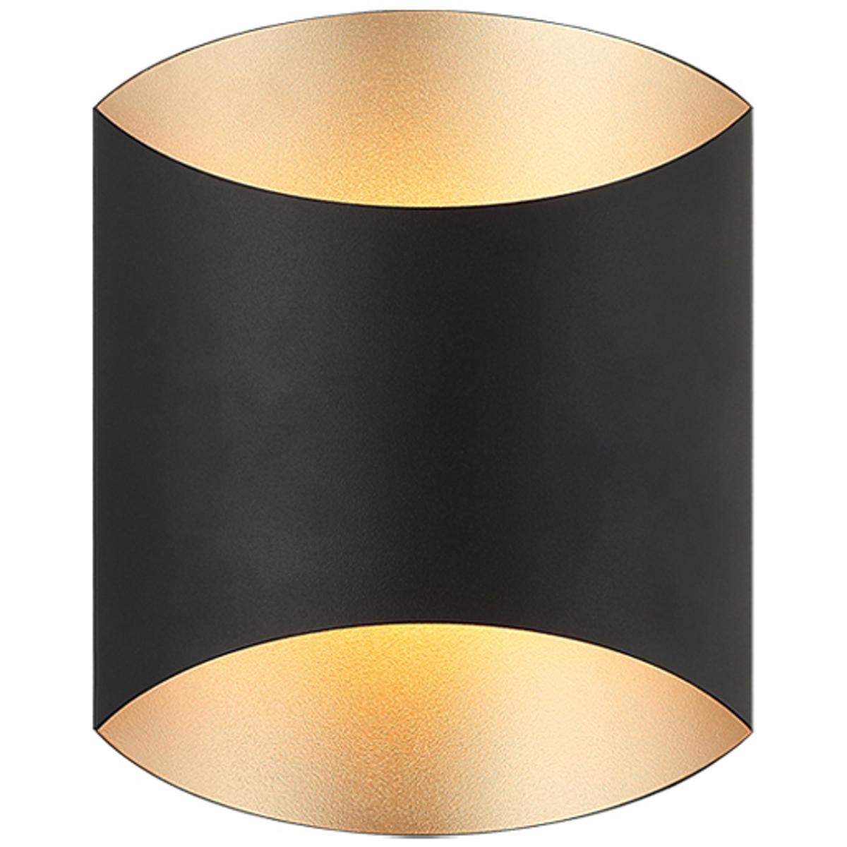 Matteo Lighting S00210MB Barola LED 7 inch Matte Black Bath Vanity Light Wall Light