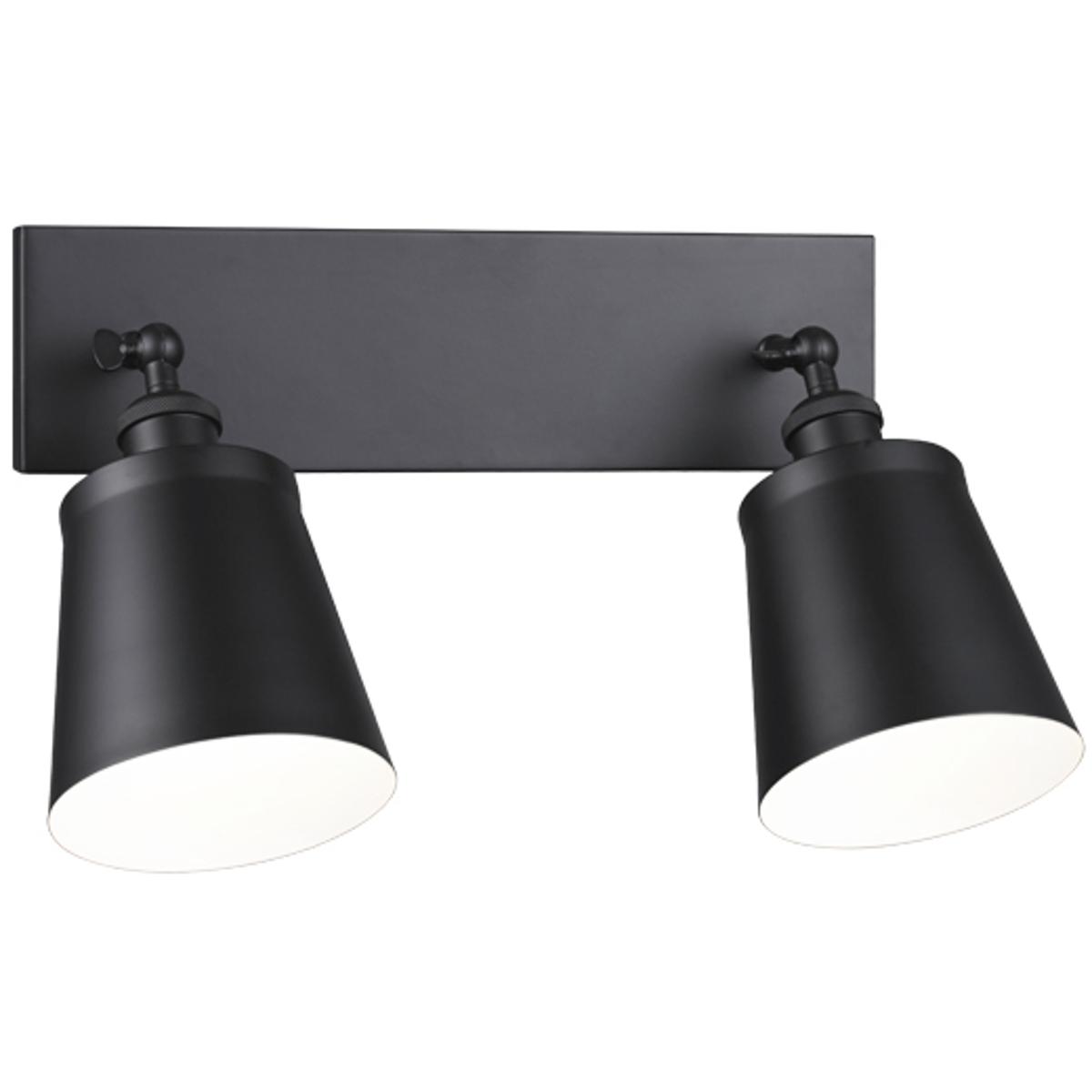 Lighting New York S08202BK Matteo Lighting Kinsley 2 Light 18 inch Black Wall Sconce Wall Light S08202BK - Open Box
