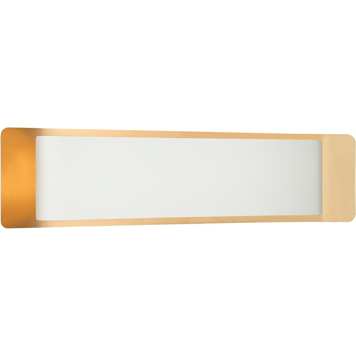 Matteo Lighting S10524WHAG Kumilo LED 24 inch White and Aged Gold Brass Wall Sconce Wall Light