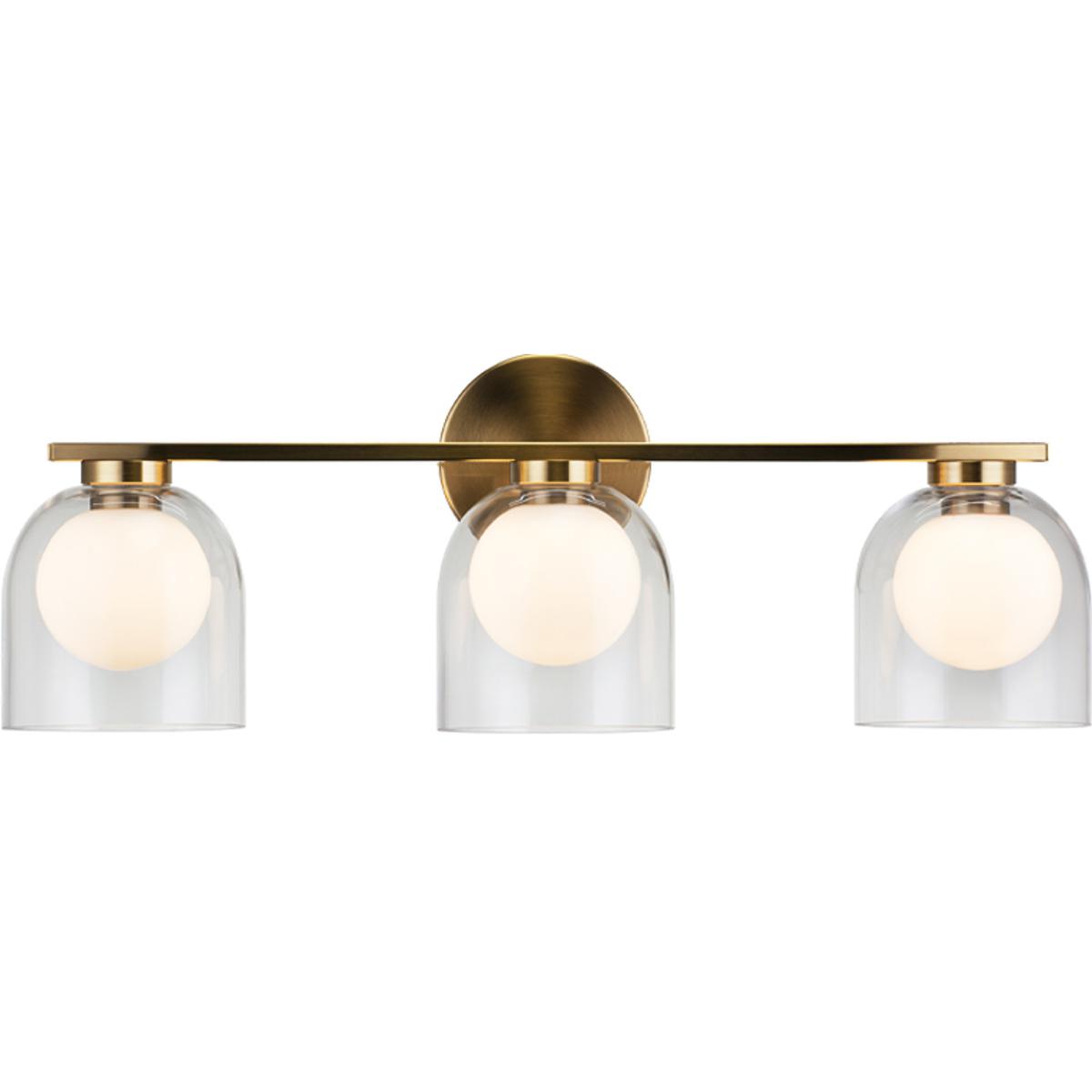 Lighting New York R-W60703AGCL Matteo Lighting Derbishone Wall Sconce Wall Light in Aged Gold Brass and Clear W60703AGCL - Open Box