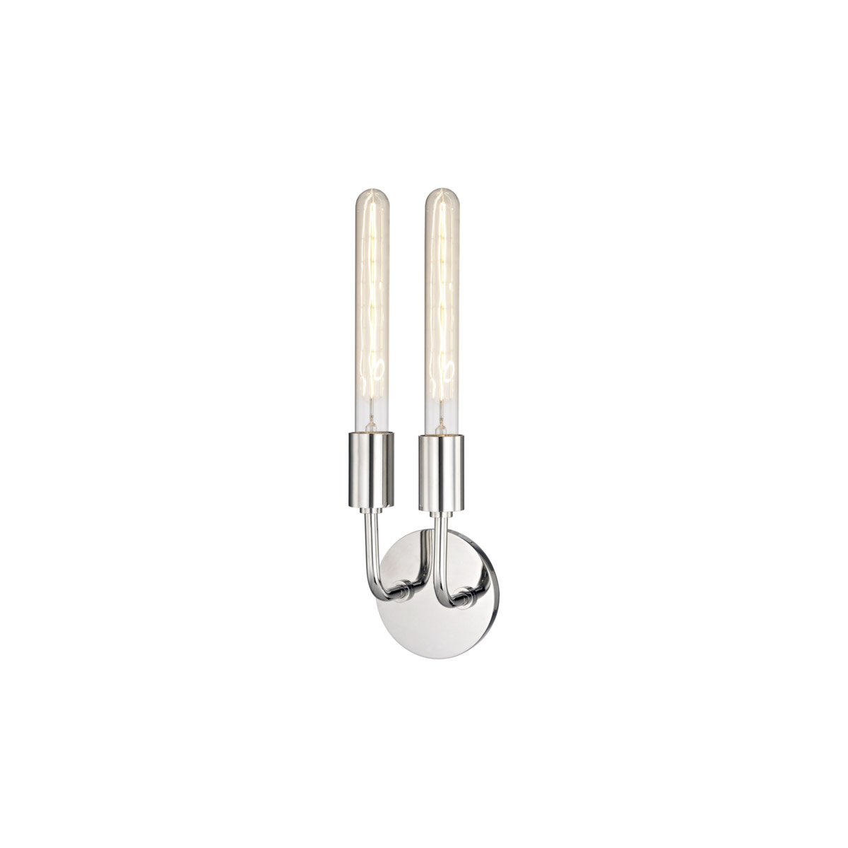 Mitzi H109102-PN Ava 2 Light 4.75 inch Polished Nickel ADA Wall Sconce Wall Light
