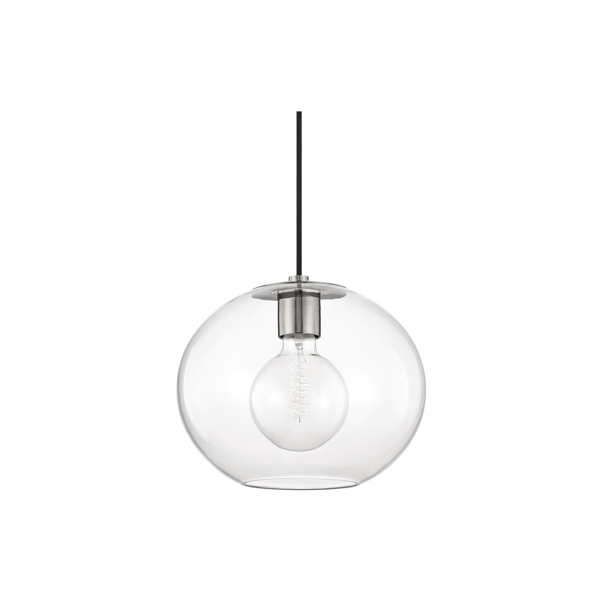 Mitzi H270701L-PN Margot 1 Light 12.25 inch Polished Nickel Pendant Ceiling Light