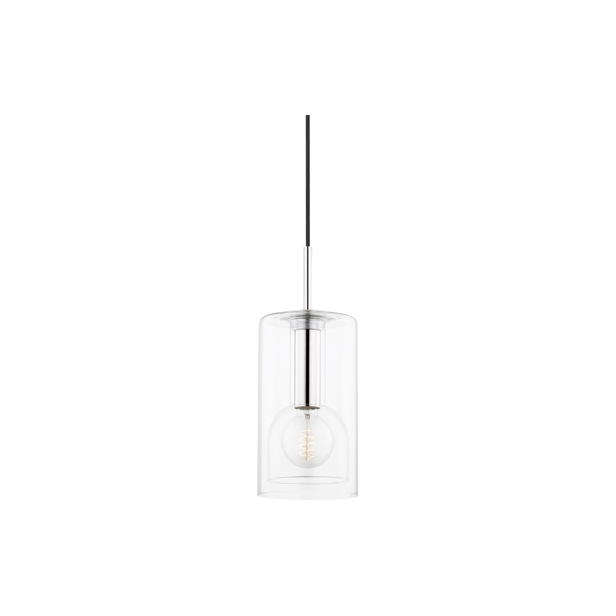 Mitzi H415701A-PN Belinda 1 Light 6 inch Polished Nickel Pendant Ceiling Light