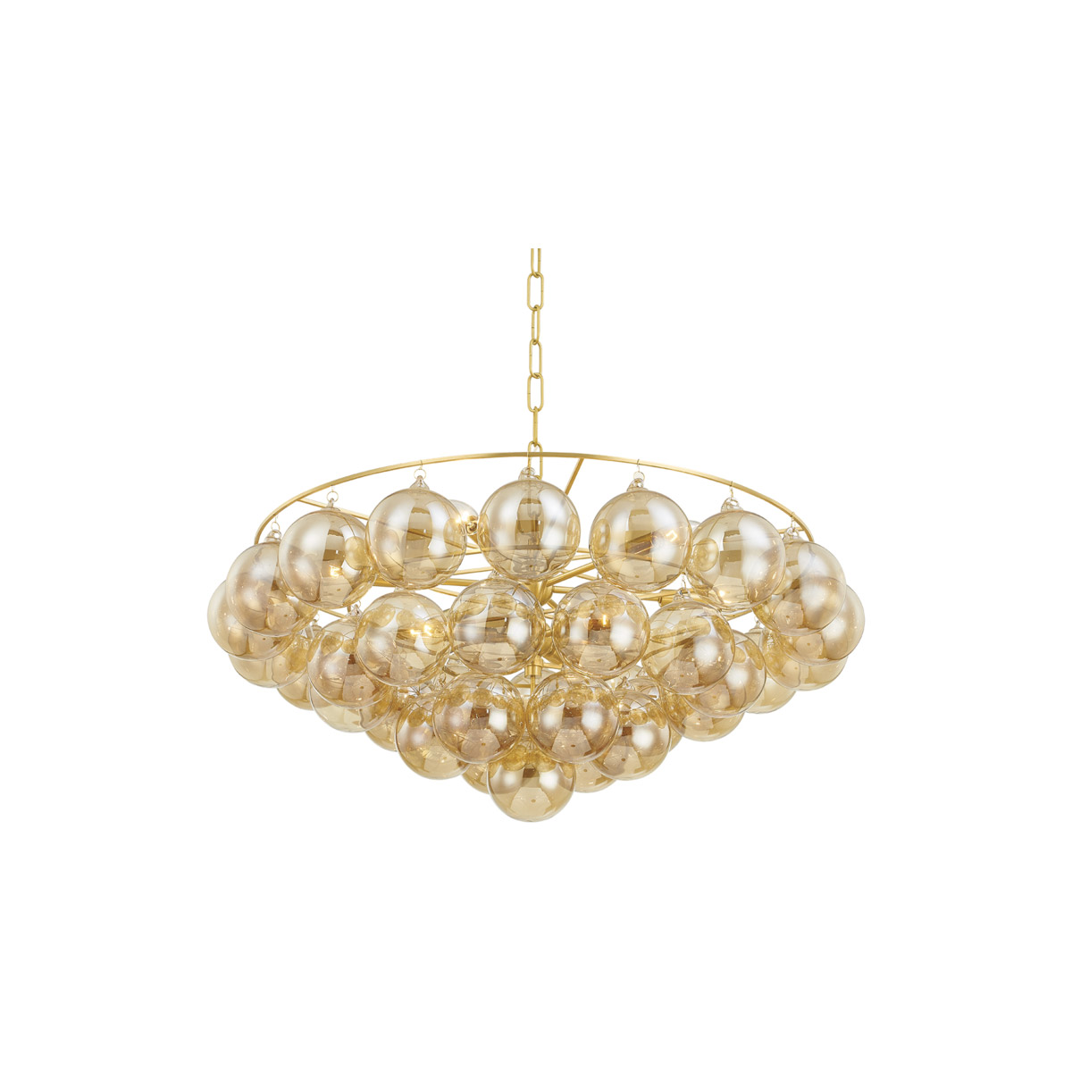 Mitzi H711809-AGB Mimi 9 Light 32 inch Aged Brass Chandelier Ceiling Light