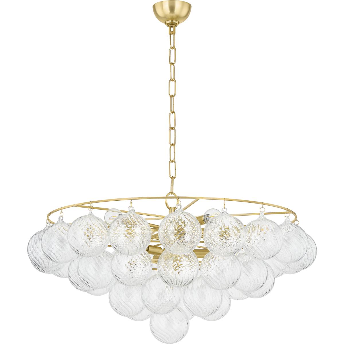 Mitzi H711809A-AGB Mimi 9 Light 31.5 inch Aged Brass Chandelier Ceiling Light