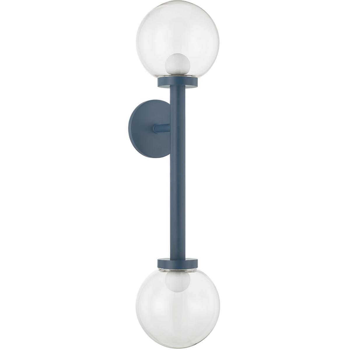 Mitzi H883102-SBL Sia 2 Light 6.5 inch Slate Blue Wall Sconce Wall Light