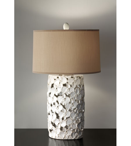 Feiss Garden Relic 1 Light Table Lamp in White and Taupe 10161WT/TP 10161WT_TP.jpg