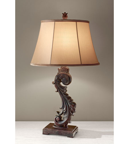 Feiss Heathcote 1 Light Table Lamp in Dark Roast 10182DRR 10182DRR.jpg