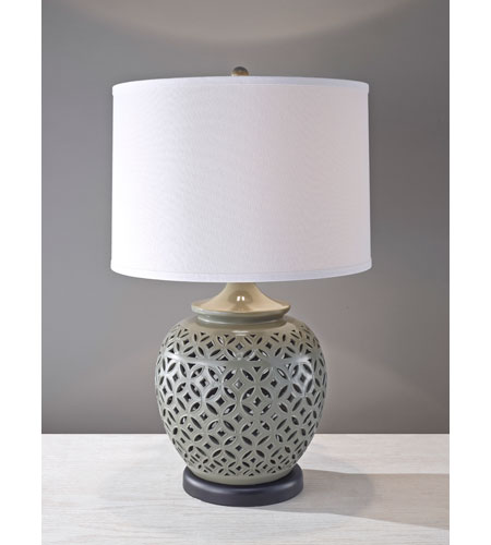 Feiss Trellis 1 Light Table Lamp in High Gloss Grey 10219HGG 10219HGG.jpg