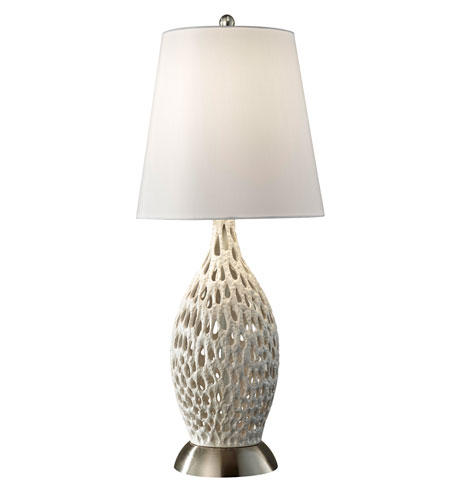 Feiss Neptune 1 Light Table Lamp in Coral with Porcelain 10275CWP 10275CWP.jpg