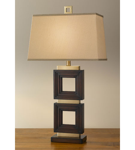 Feiss Independents 1 Light Table Lamp in Coffee Bronze With Mahogany 9879CBM 9879CBM.jpg