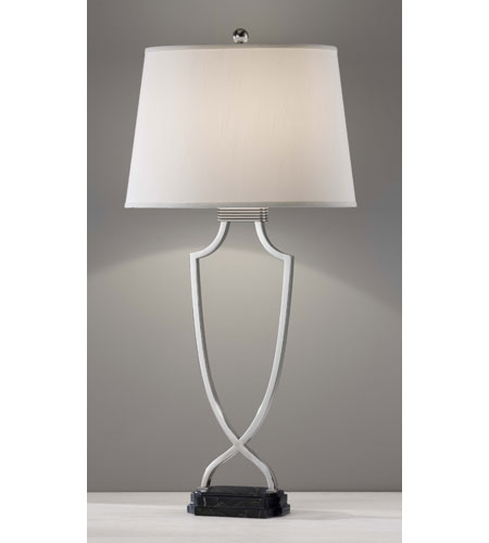 Feiss Quinn 1 Light Table Lamp in Polished Nickel and Black Marble Base 9926PN/BMB 9926PN_BMB.jpg