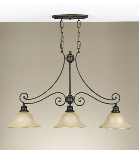 Cervantes 3 Light Billiard Lights in Liberty Bronze F2185/3LBR