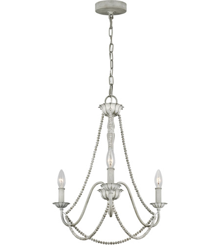 Feiss F3242/3WGR Maryville 19 inch Washed Grey Chandelier Ceiling Light