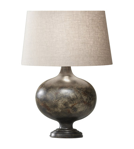 Feiss Orion 1 Light Table Lamp in Weathered Black 10011WBK