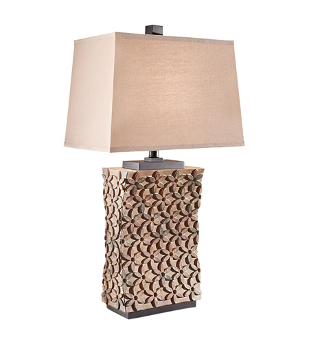 Feiss Surrey 1 Light Table Lamp in Pebble 10181PBL