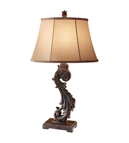 Feiss Heathcote 1 Light Table Lamp in Dark Roast 10182DRR