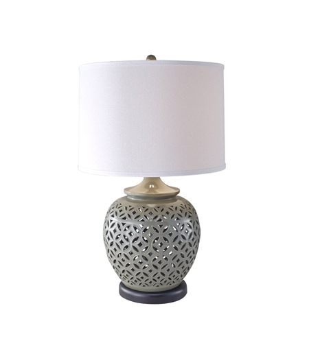 Feiss Trellis 1 Light Table Lamp in High Gloss Grey 10219HGG
