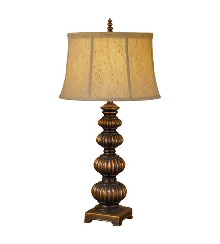 Feiss Independents 1 Light Table Lamp in Firenze Gold 9325FG
