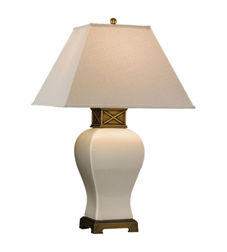 Feiss Jordana 1 Light Table Lamp in Ivory Crackle 9775IC