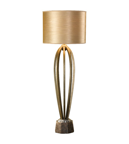 Feiss Norah 1 Light Table Lamp in Aged Silver Leaf 9869AGS