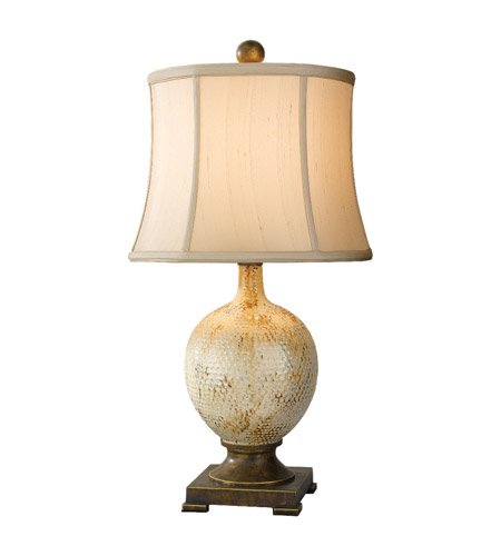 Feiss Independents 1 Light Table Lamp in Antique Cream and Painted Antique Bronze 9902AC/PAB