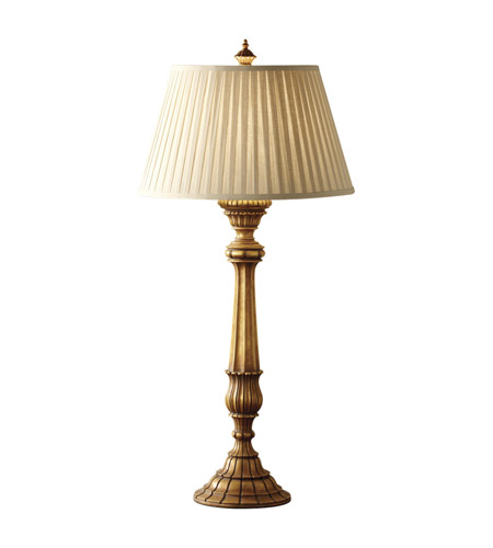 Feiss Rialto 1 Light Table Lamp in Florentine Gold 9922FLG