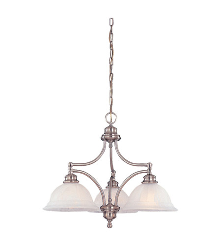 Feiss Neo Classic 3 Light Chandelier in Brushed Steel F1648/3BS