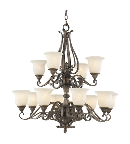 Feiss Seville Collection Chandeliers F2056/8+4PBR photo