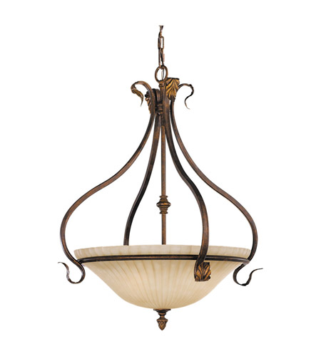 Feiss Sonoma Valley 3 Light Chandelier in Aged Tortoise Shell F2070/3ATS