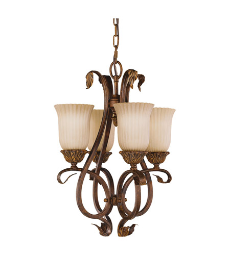 Feiss Sonoma Valley 4 Light Mini Chandelier in Aged Tortoise Shell F2074/4ATS