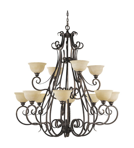 Feiss Segovia Collection Chandeliers F2096/8+4PBR photo