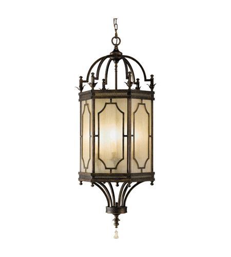 Feiss Parisienne Parlor 6 Light Hall Chandelier in Firenze Gold F2309/6FG