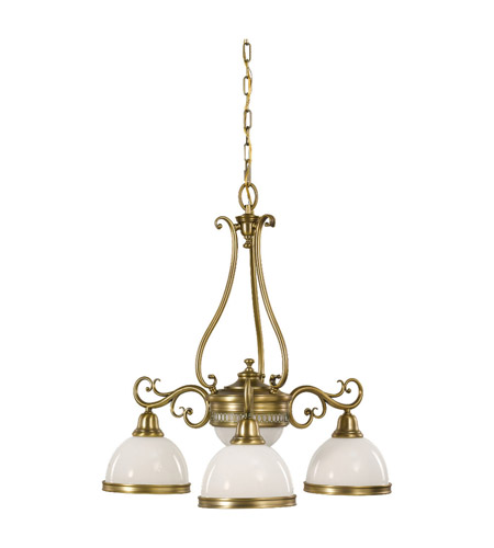 Feiss South Haven 5 Light Chandelier in Aged Brass F2408/3AGB photo