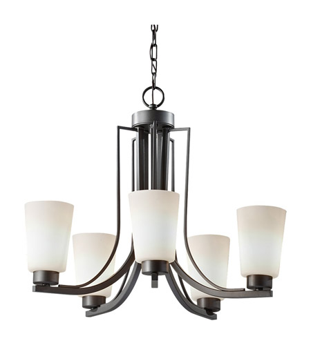 Feiss Weston 5 Light Chandelier in Colonial Iron F2761/5CI-F