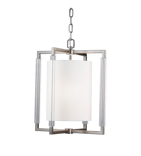 Feiss F2928/2BS-LA Fording LED 16 inch Brushed Steel Chandelier Ceiling Light in Screw-in LED