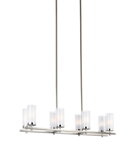 Feiss F2986/8SN/CH Jonah 8 Light 9 inch Satin Nickel and Chrome Chandelier Ceiling Light photo
