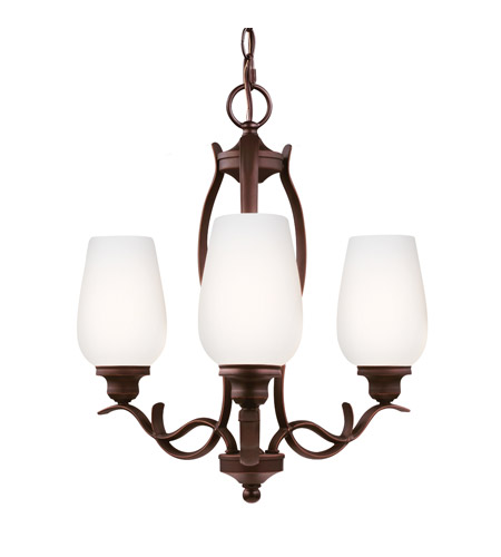 Feiss F3001/3ORBH Standish 3 Light 18 inch Oil Rubbed Bronze with Highlights Chandelier Ceiling Light