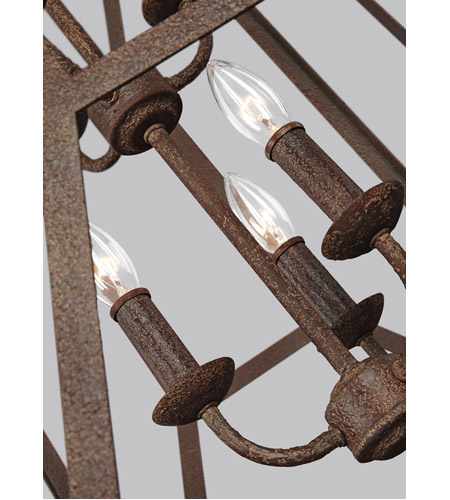 Feiss F3174/6WI Marquelle 6 Light 17 inch Weathered Iron Chandelier Ceiling Light FS-F31746WI-DET.jpg