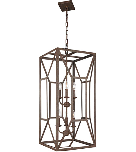 Feiss F3174/6WI Marquelle 6 Light 17 inch Weathered Iron Chandelier Ceiling Light FS-F31746WI-FULL.jpg
