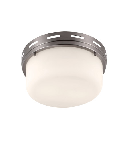 Feiss Manning 2 Light Flushmount in Brushed Steel FM385BS photo