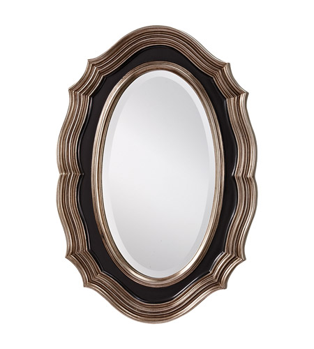Feiss MR1123ASL/BK Julia 35 X 23 inch Antique Silver and Black Wall Mirror