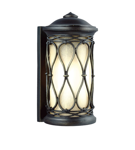 Feiss Wellfleet LED Outdoor Wall Sconce in Aged Bronze OL10900ABR-LA