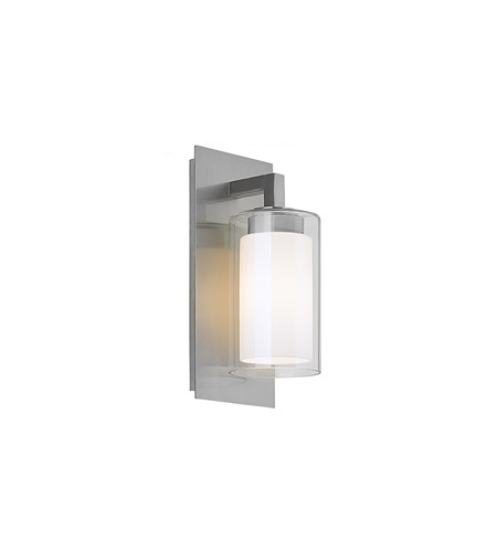 Feiss Salinger LED Outdoor Wall Lantern in Brushed Steel OL13000BS-LA