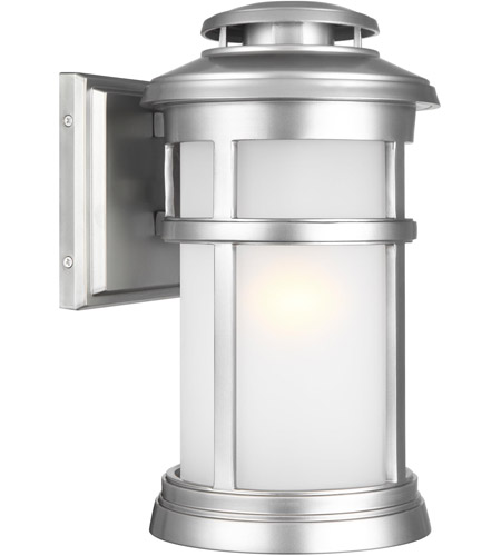 Feiss OL14301PBS Newport 1 Light 13 inch Painted Brushed Steel Outdoor Wall Lantern