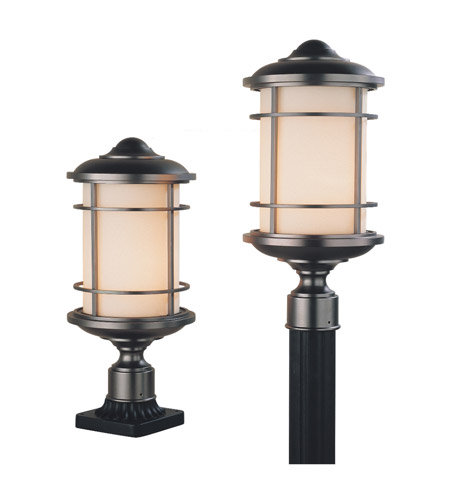 Feiss OL2207BB-LED Lighthouse LED 18 inch Burnished Bronze Outdoor Post Lantern in Integrated LED